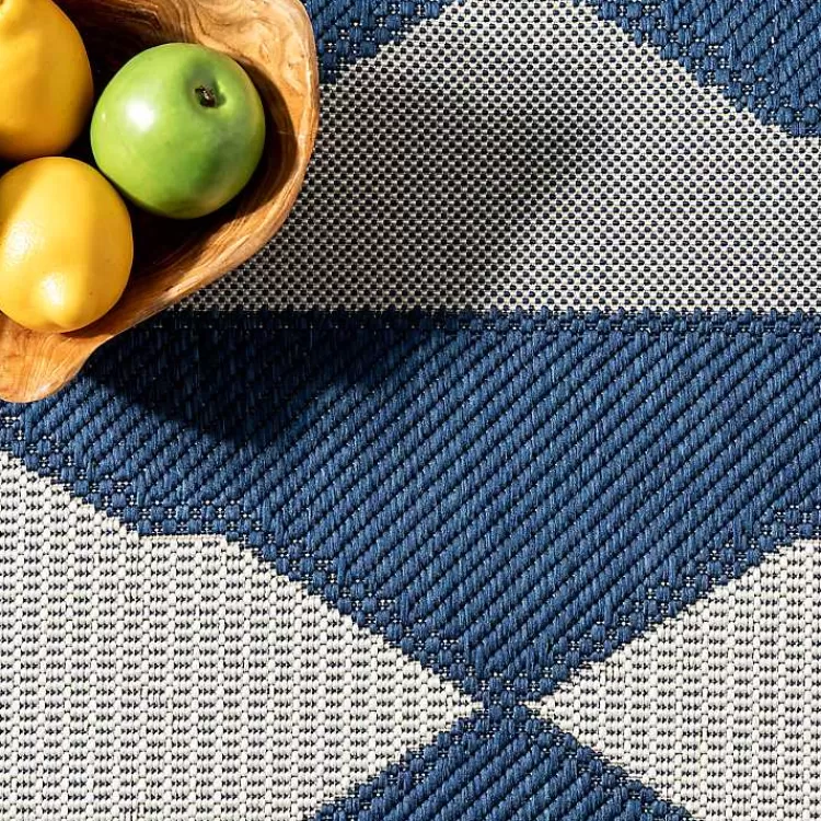 mitchell_blue_geo_diamonds_outdoor_rug_x_2.webp Mitchell Blue Geo Diamonds Outdoor Rug, 8x10>Kirklands Home Hot