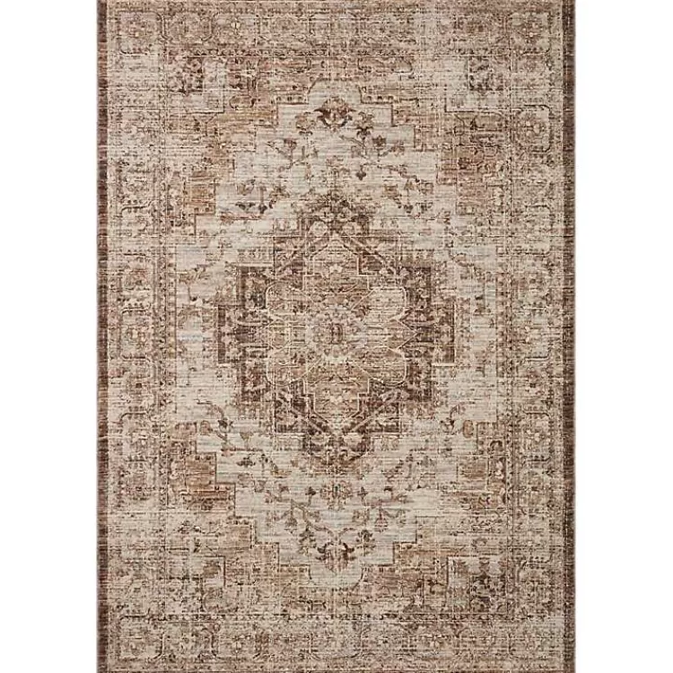 Mocha and Cream Sorrento Area Rug, 5x7>Kirklands Home Fashion