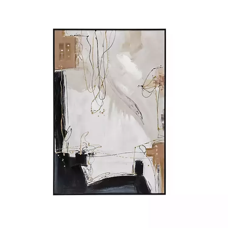 Modern Abstract Framed Canvas Art Print>Kirklands Home Discount