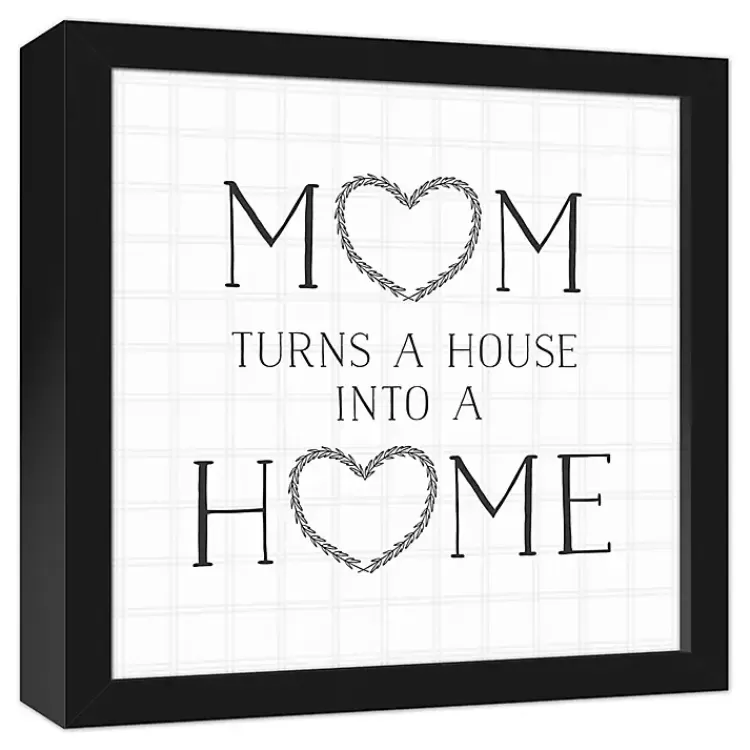 Mom Turns a House into a Home Framed Canvas Print>Kirklands Home Store