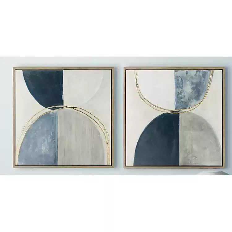 Moon Phase Framed Canvas Art Print, Set of 2>Kirklands Home Shop