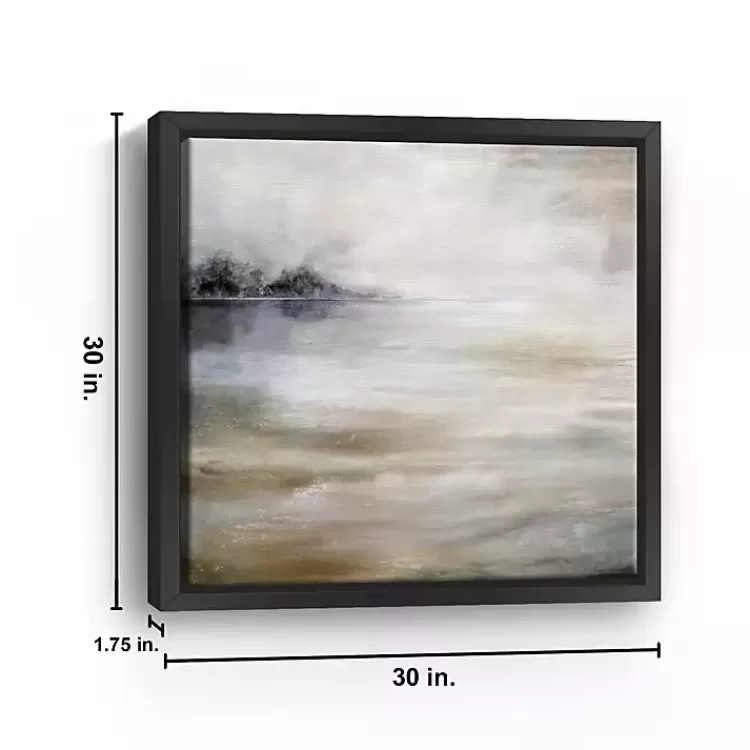Morning Mist at the Lake Framed Canvas Art Print>Kirklands Home Store