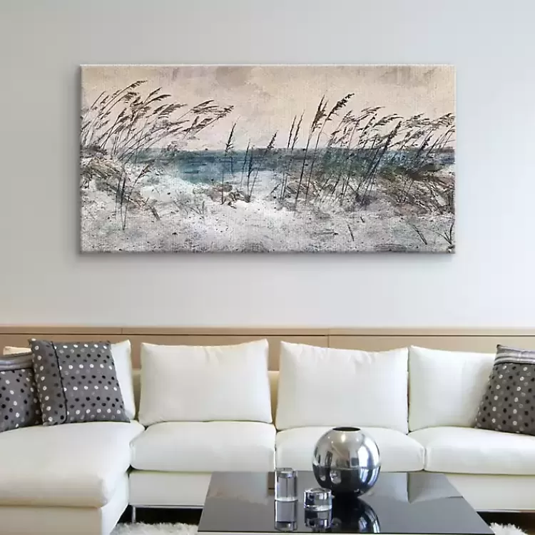 Morning Sea Grass Light Canvas Art Print>Kirklands Home Store