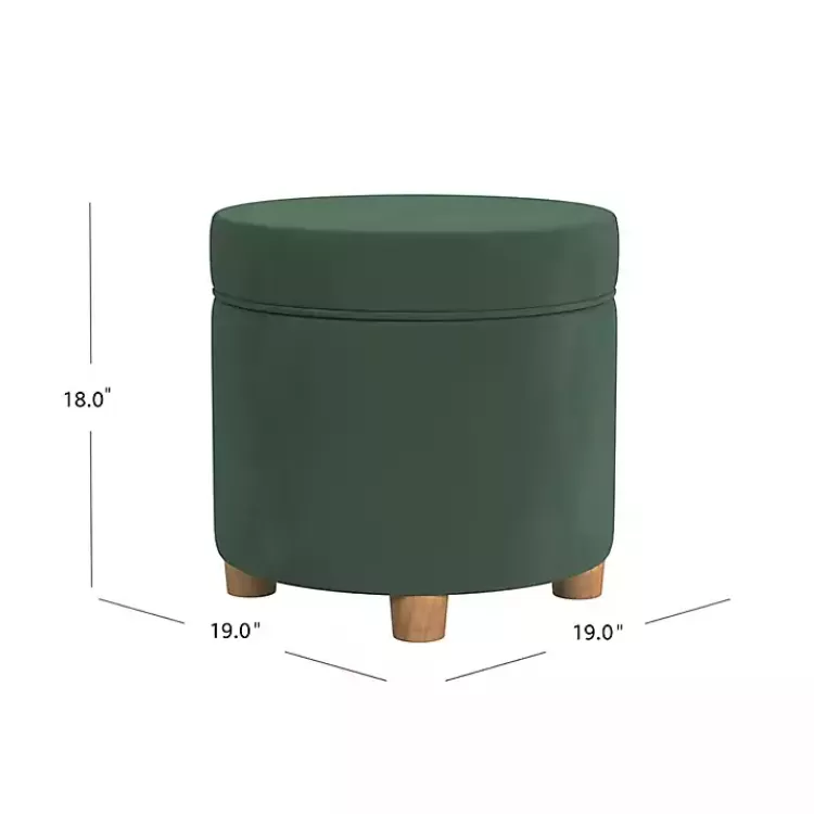 moss_green_round_velvet_storage_ottoman_3.webp Moss Round Velvet Storage Ottoman>Kirklands Home Fashion