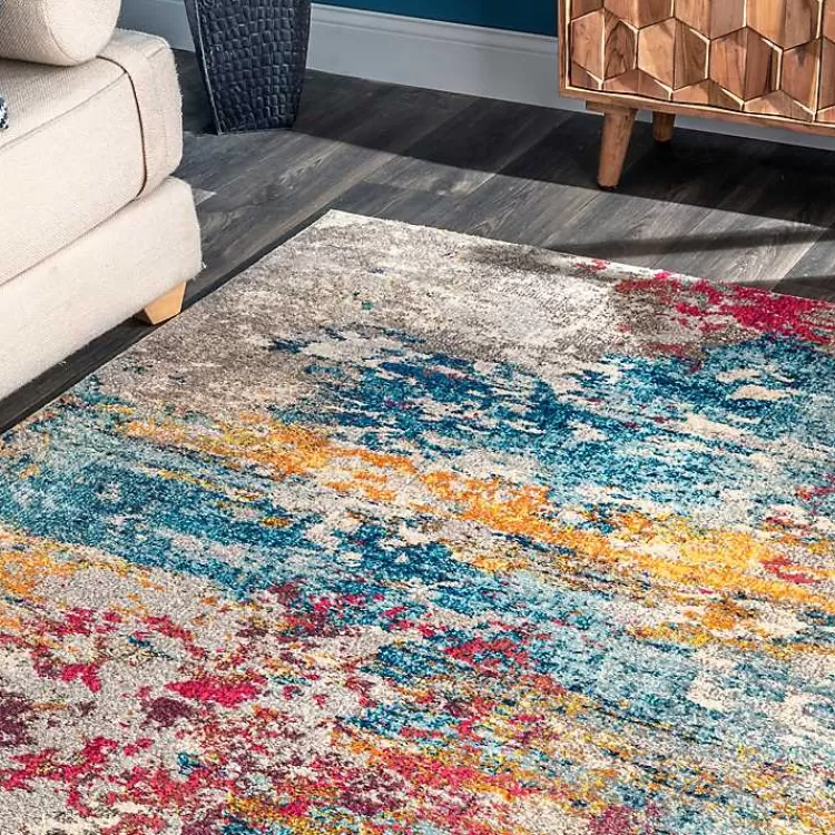 color Abstract Pattern Area Rug, 7x10>Kirklands Home Hot