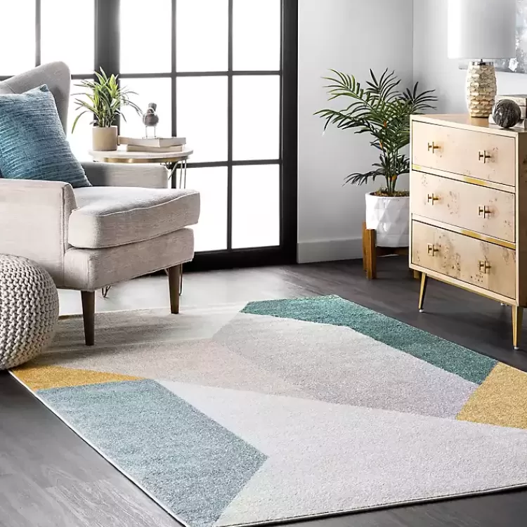 Multicolor Abstract Shapes Area Rug, 8x10>Kirklands Home Fashion