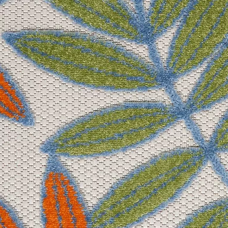 color Botanical Outdoor Area Rug, 6x9>Kirklands Home New