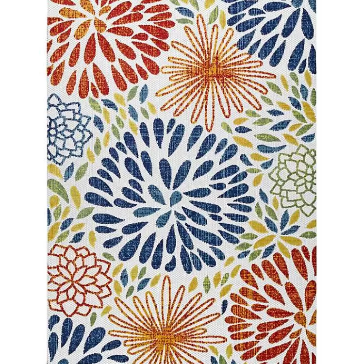 Multicolor Burst Indoor/Outdoor Area Rug, 5x8>Kirklands Home Best
