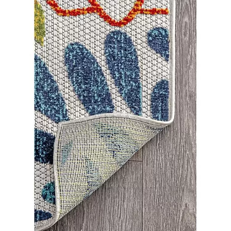 Multicolor Burst Indoor/Outdoor Area Rug, 5x8>Kirklands Home Best