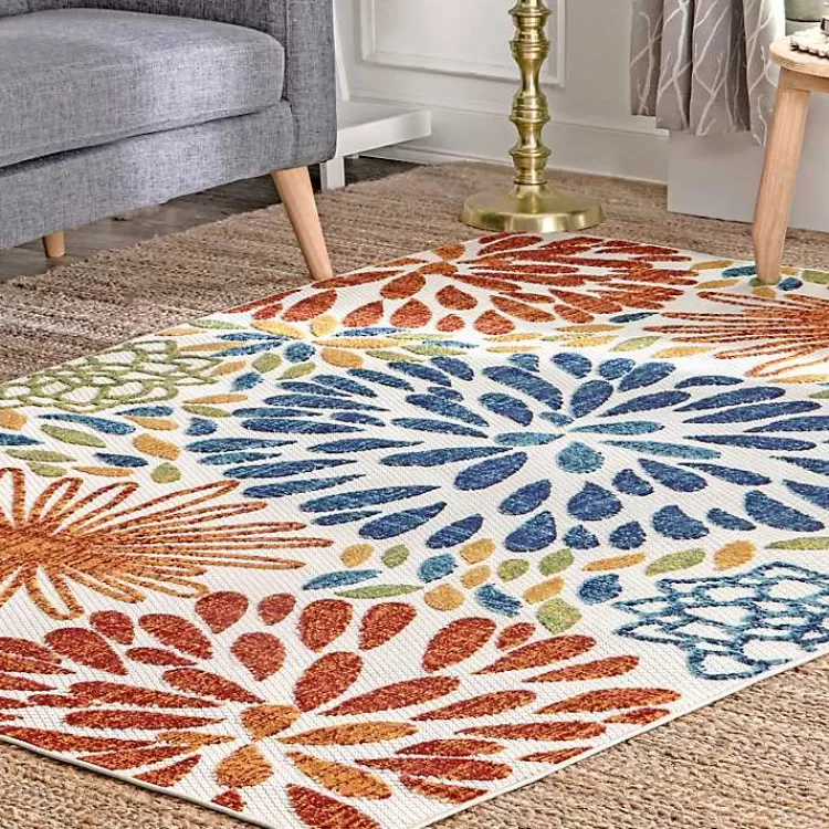 color Burst Indoor/Outdoor Area Rug, 8x10>Kirklands Home Cheap