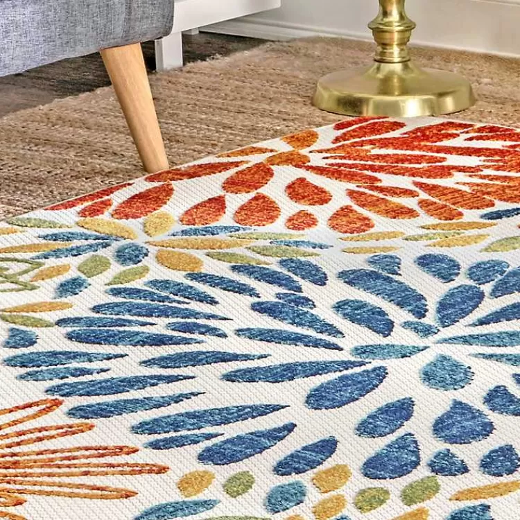 Multicolor Burst Indoor/Outdoor Area Rug, 5x8>Kirklands Home Best