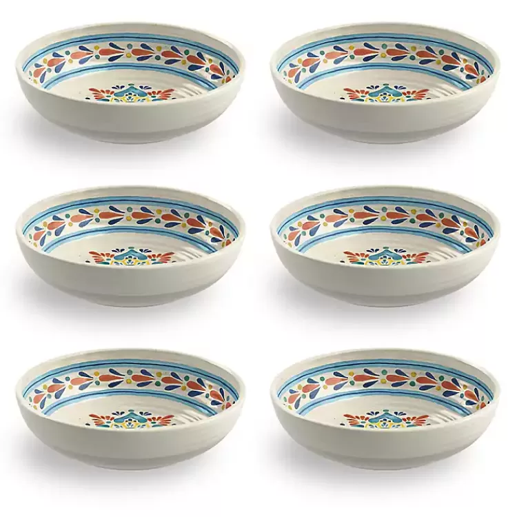 color Rio Melamine Low Bowls, Set of 6>Kirklands Home Discount