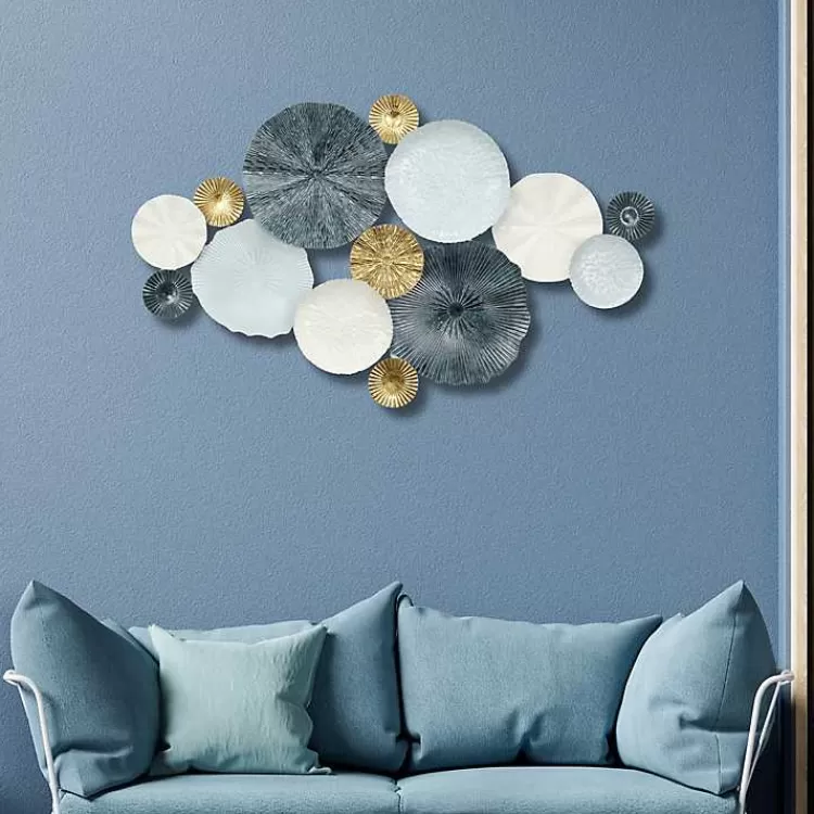 Multicolor Round Panel Sasha Wall Plaque>Kirklands Home Outlet