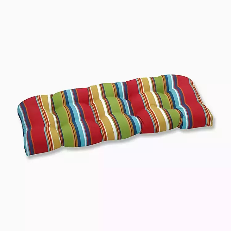 color Striped Outdoor Bench Cushion>Kirklands Home Outlet