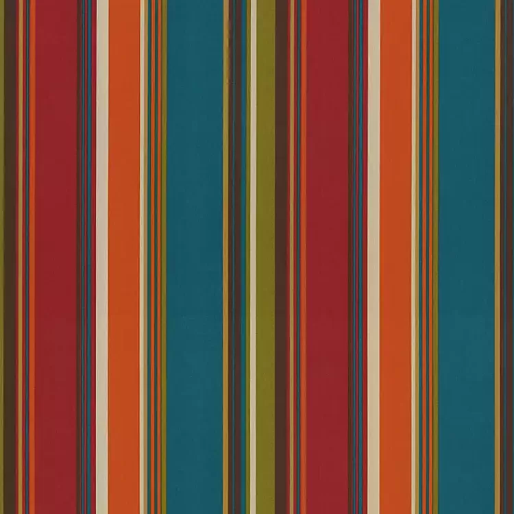 Multicolor Striped Outdoor Loveseat Cushion>Kirklands Home Online