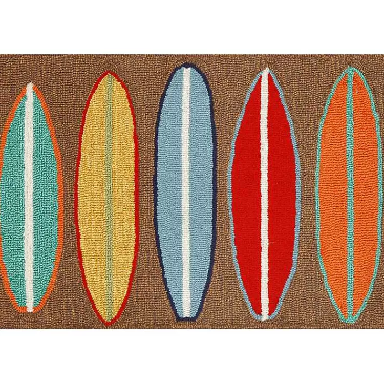 color Surfboard Outdoor Accent Rug, 30x20>Kirklands Home Online