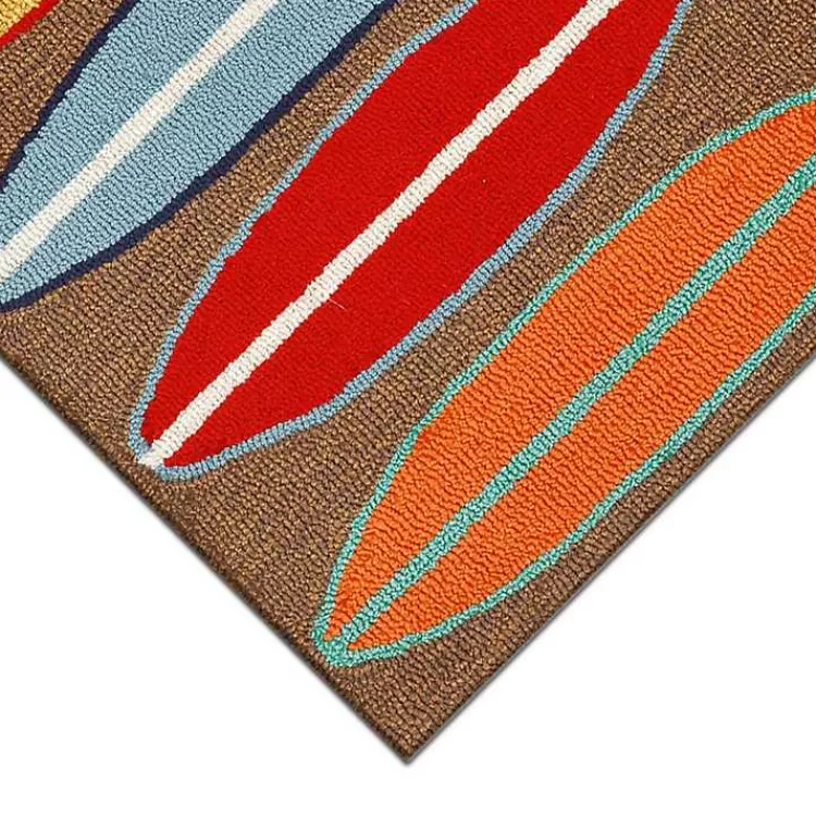 color Surfboard Outdoor Accent Rug, 30x20>Kirklands Home Online