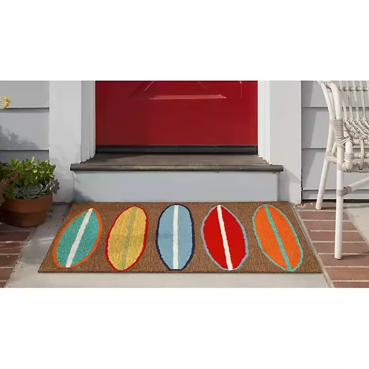color Surfboard Outdoor Accent Rug, 30x20>Kirklands Home Online