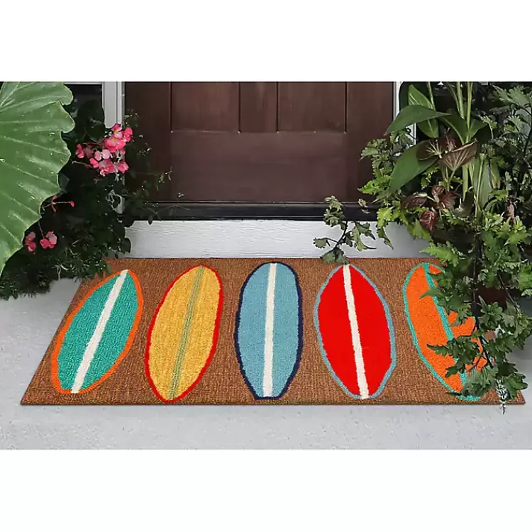 color Surfboard Outdoor Accent Rug, 30x20>Kirklands Home Online