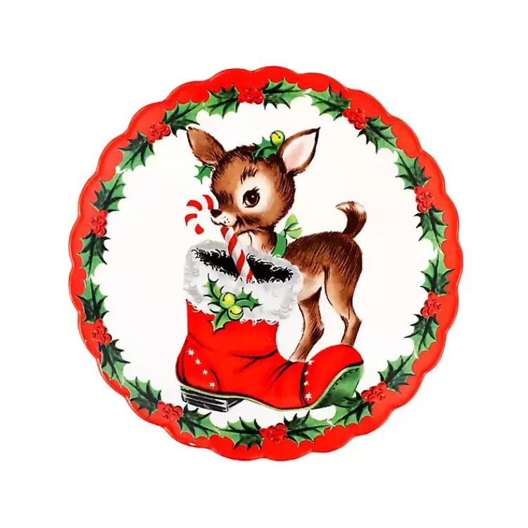 color Vintage Christmas Plates, Set of 4>Kirklands Home Best