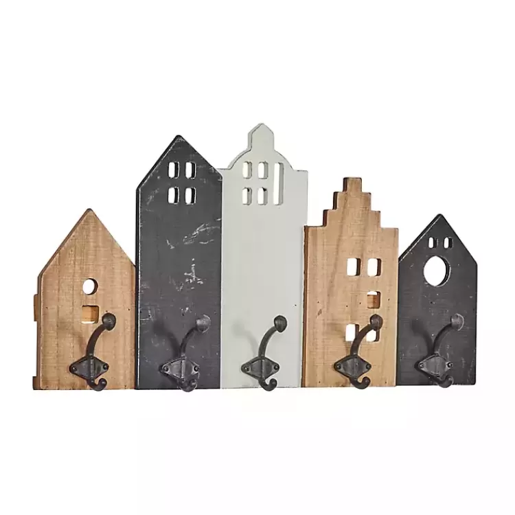 Multicolor Wood Building Wall Hooks>Kirklands Home Online