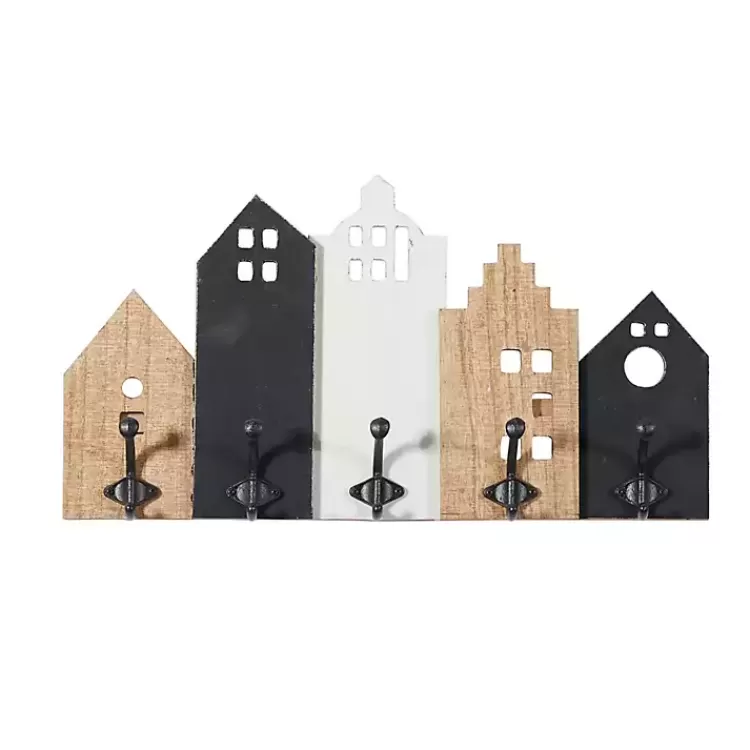 Multicolor Wood Building Wall Hooks>Kirklands Home Online