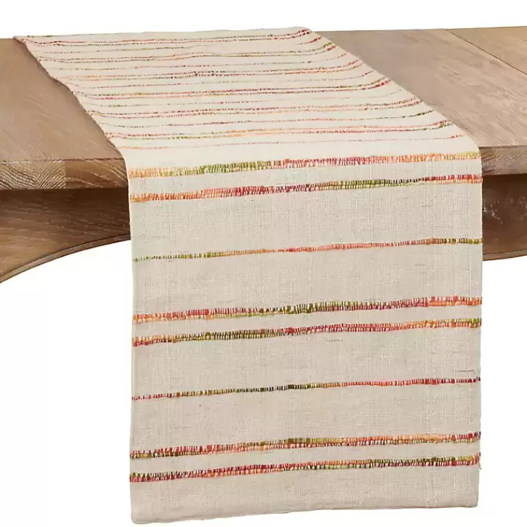Multicolor Woven Lines Table Runner, 54 in.>Kirklands Home Sale