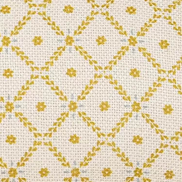 mustard_geometric_floral_indooroutdoor_pillow_4.webp Mustard Geometric Floral Indoor/Outdoor Pillow>Kirklands Home New