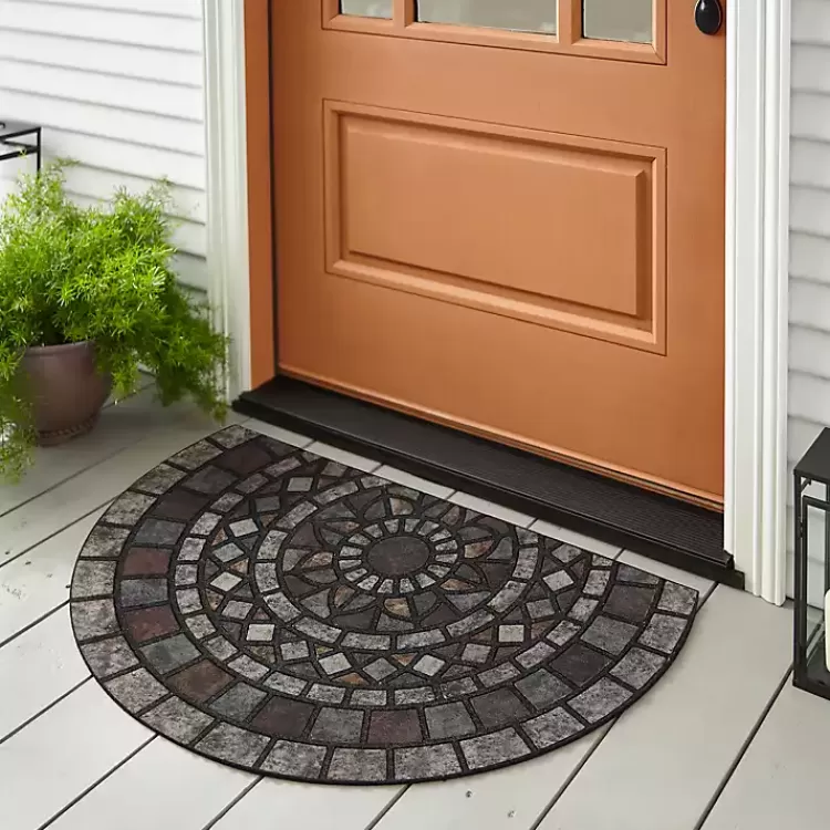 Mythos Stone Mosaic Slice Doormat>Kirklands Home Discount
