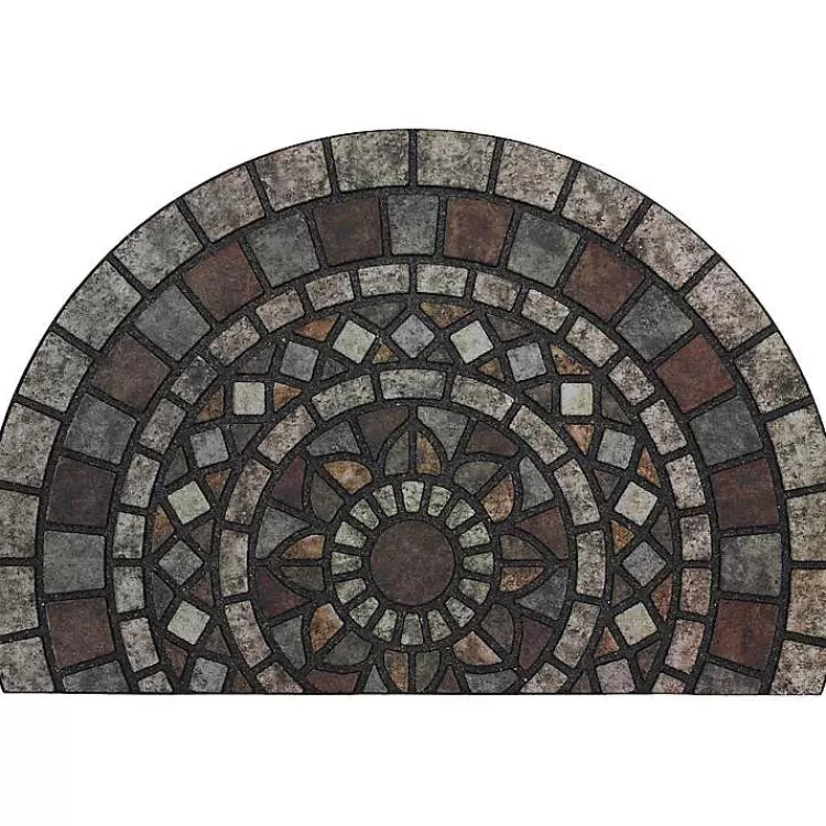 Mythos Stone Mosaic Slice Doormat>Kirklands Home Discount