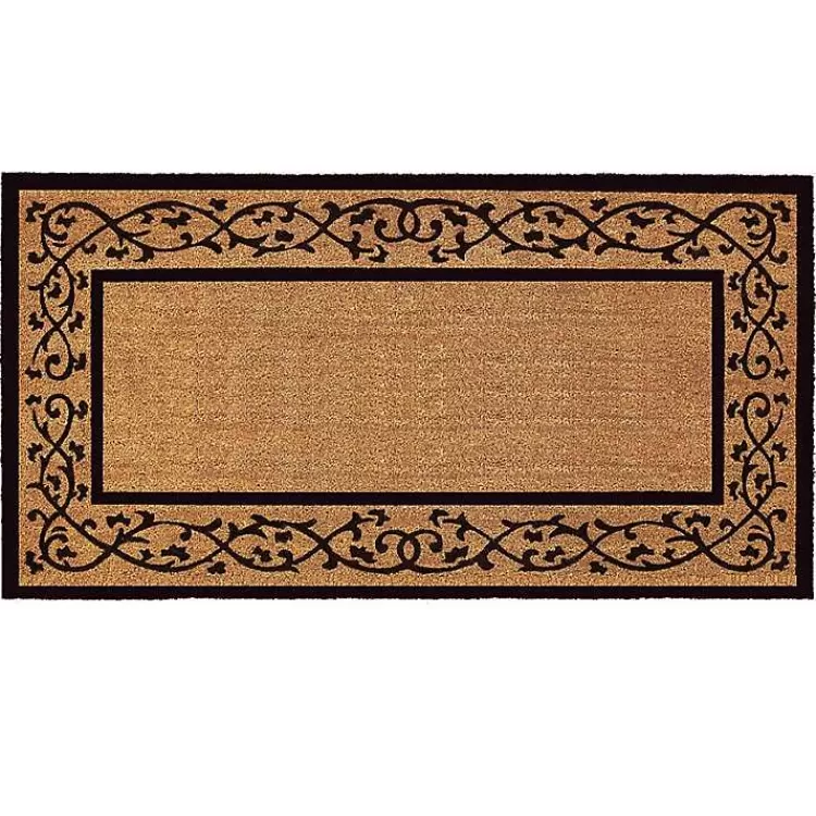 Natural and Black Abby Doormat, 72x36 in.>Kirklands Home Discount
