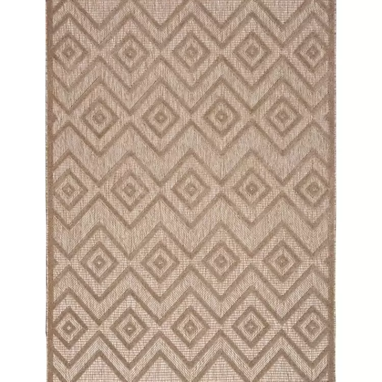 Natural Beige Diamond Indoor/Outdoor Area Rug, 4x6>Kirklands Home Hot