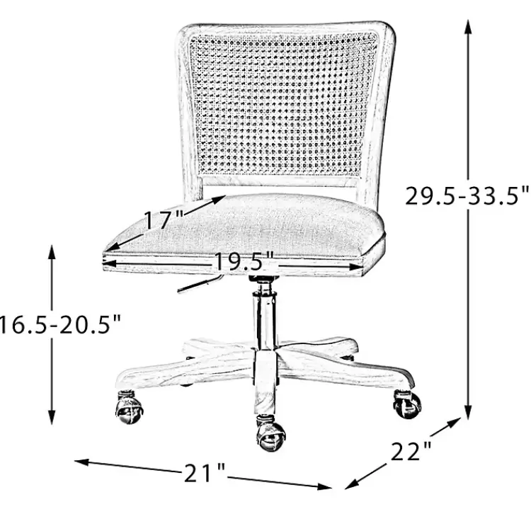 natural_cane_back_linen_office_chair_8.webp Natural Cane Back Linen Office Chair>Kirklands Home Store