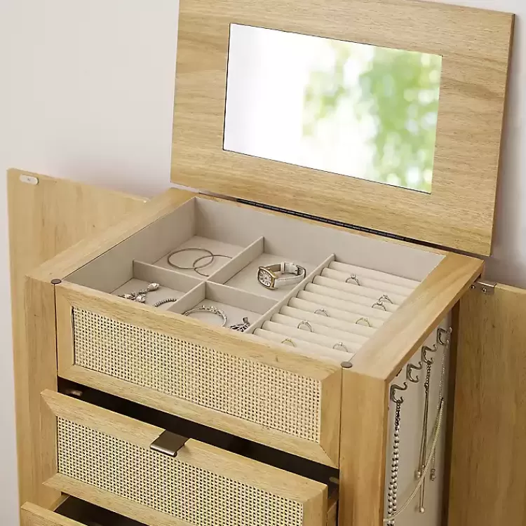 natural_cane_jewelry_armoire_3.webp Natural Cane Jewelry Armoire>Kirklands Home Online