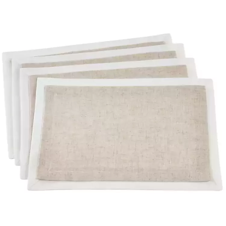 Natural Double Layered Placemats, Set of 4>Kirklands Home Fashion