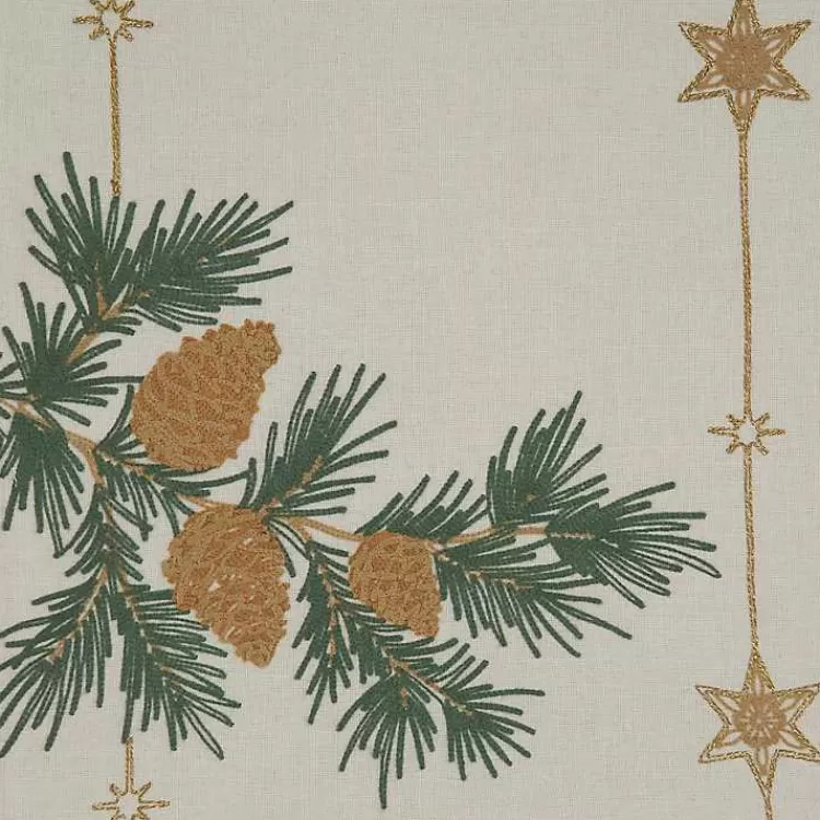 natural_embroidered_pinecone_table_runner_2.webp Natural Embroidered Pinecone Table Runner>Kirklands Home Hot