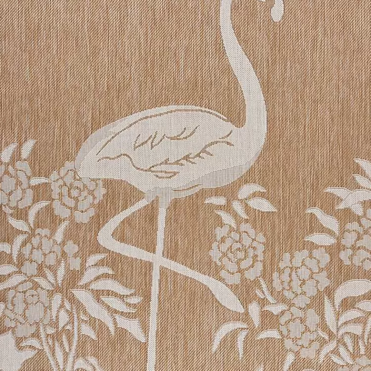 Natural Flamingo Indoor/Outdoor Area Rug, 5x7>Kirklands Home Sale