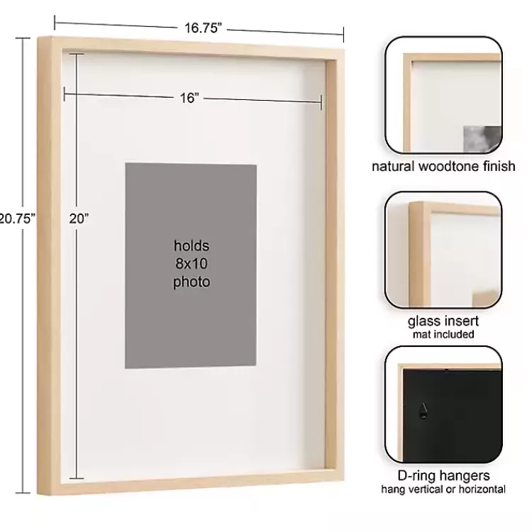 Natural Gibson 3-pc. Gallery Wall Frame Set>Kirklands Home Hot