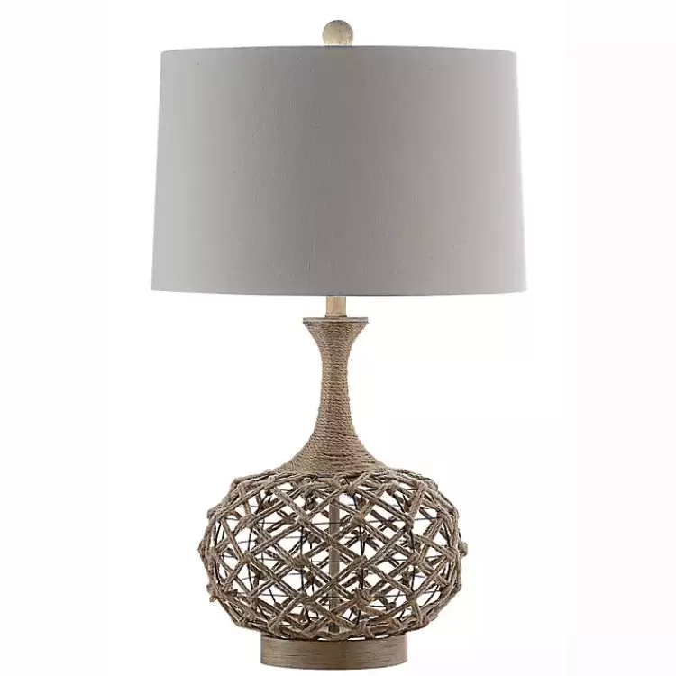 Natural Hemp Rope Coastal Table Lamp>Kirklands Home Store
