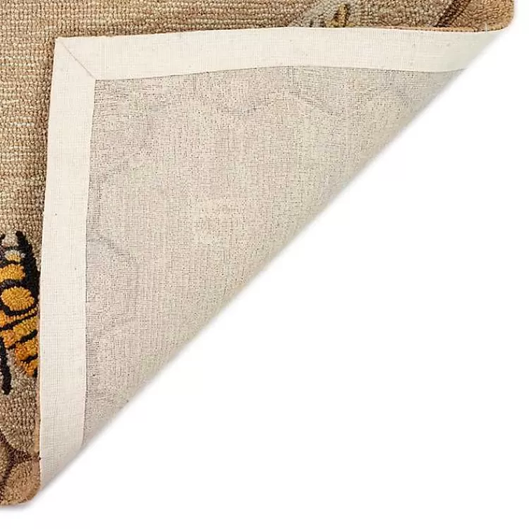 Natural Honeycomb & Bees Outdoor Accent Rug>Kirklands Home Online