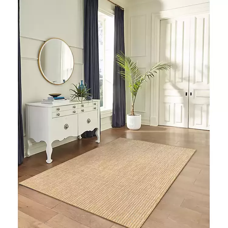 Natural Intertwined Santal Outdoor Area Rug, 7x9>Kirklands Home Discount