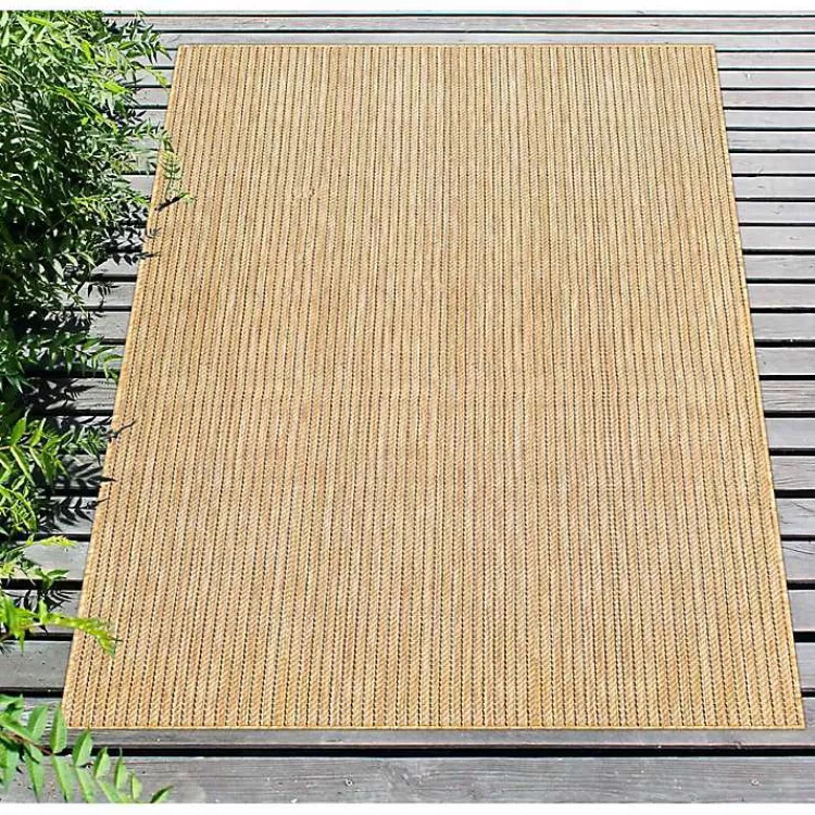 natural_intertwined_santal_outdoor_area_rug_x_2.webp Natural Intertwined Santal Outdoor Area Rug, 7x9>Kirklands Home Discount