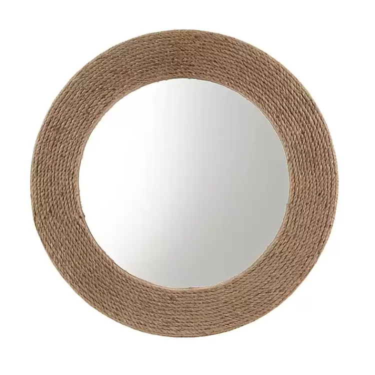 Natural Jute Round Wall Mirror>Kirklands Home Fashion