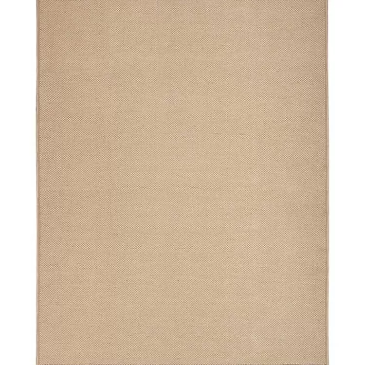 Natural Jute Solid Woven Area Rug, 7x9>Kirklands Home Sale
