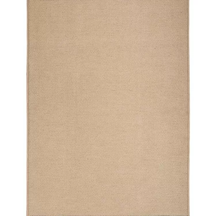 Natural Jute Solid Woven Area Rug, 5x7>Kirklands Home Best Sale