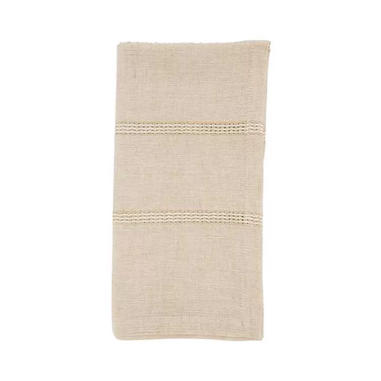 Natural Leno Striped Napkins, Set of 4>Kirklands Home Clearance