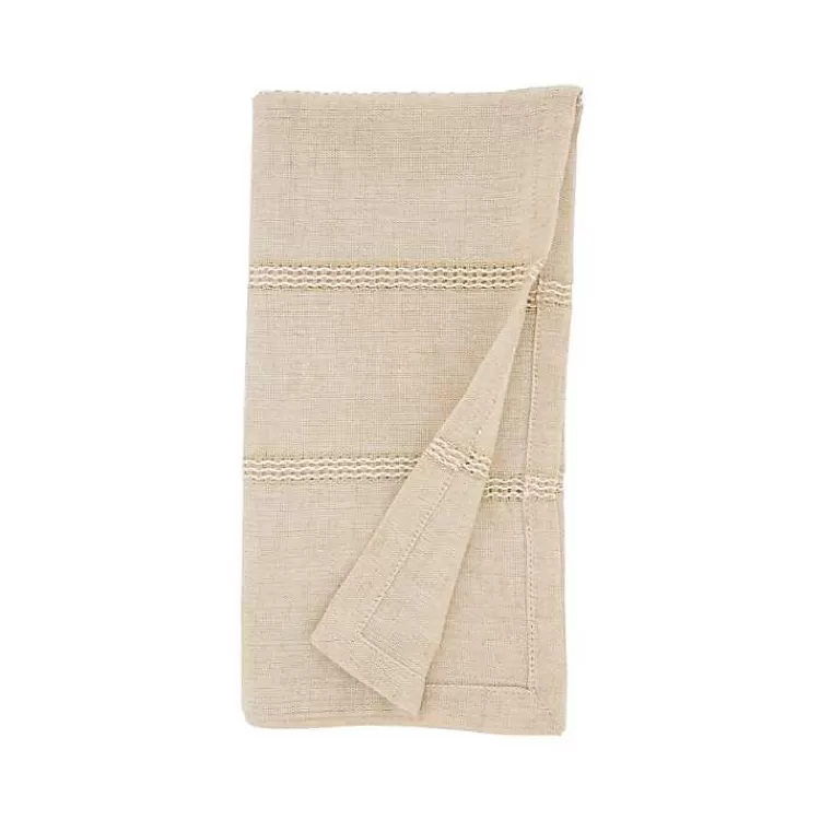 Natural Leno Striped Napkins, Set of 4>Kirklands Home Clearance