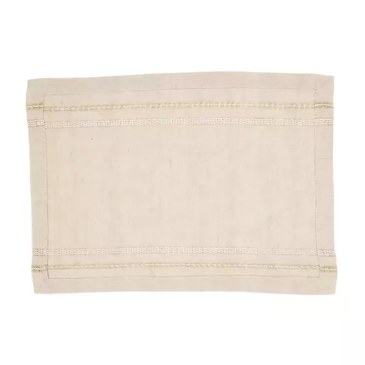 Natural Leno Striped Placemats, Set of 4>Kirklands Home Cheap