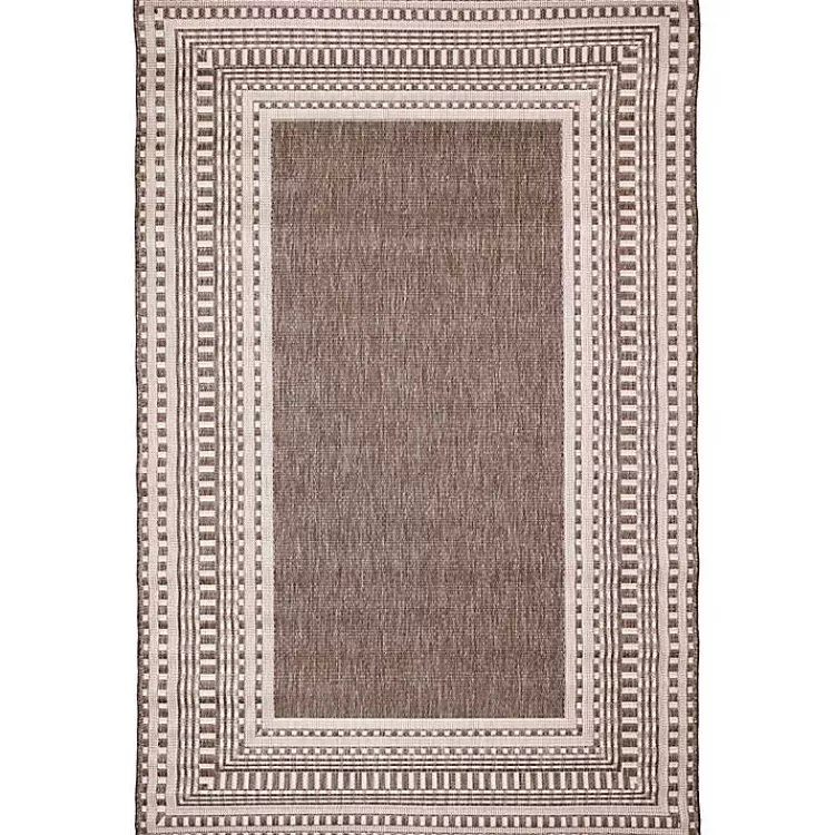 Natural Linear Macy Indoor/Outdoor Area Rug, 6x9>Kirklands Home Sale