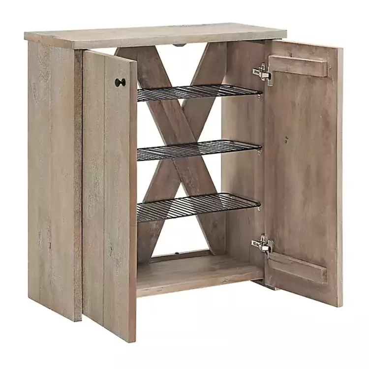 Natural Mango Wood Shoe Cubbie>Kirklands Home Store